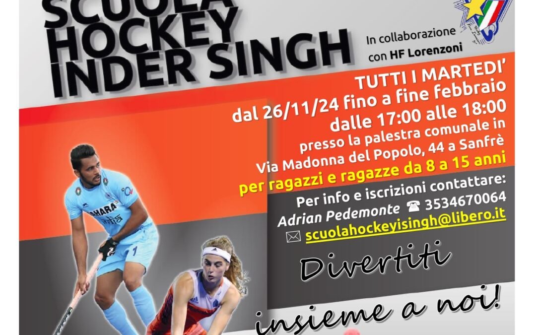 Corso di hockey su prato per giovani principianti a Sanfrè